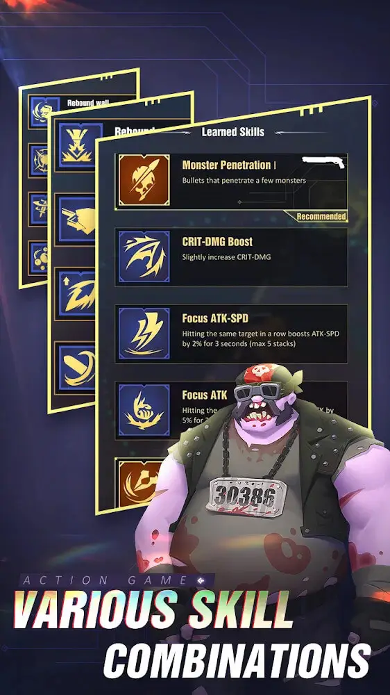 Screenshot of the Dead Crusher app