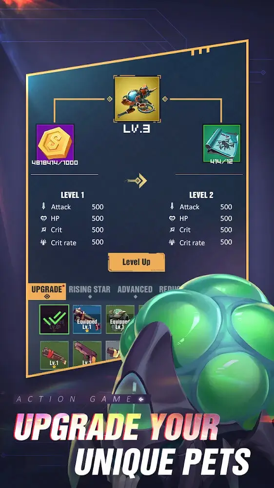 Screenshot of the Dead Crusher app