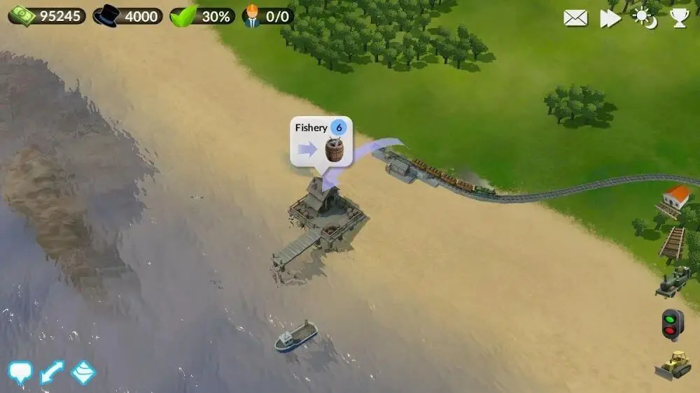 Screenshot of the DeckEleven's Railroads 2 game