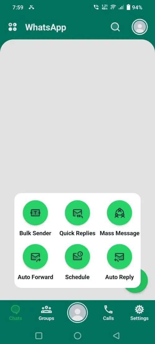 Screenshot of the Delta YOWhatsApp game