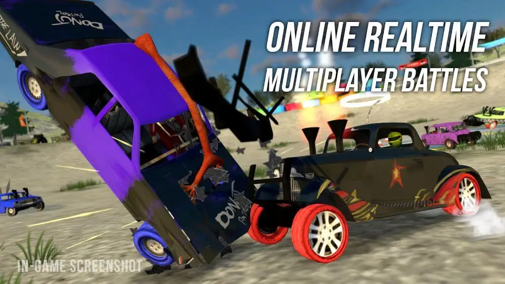 Screenshot of the Demolition Derby Multiplayer game