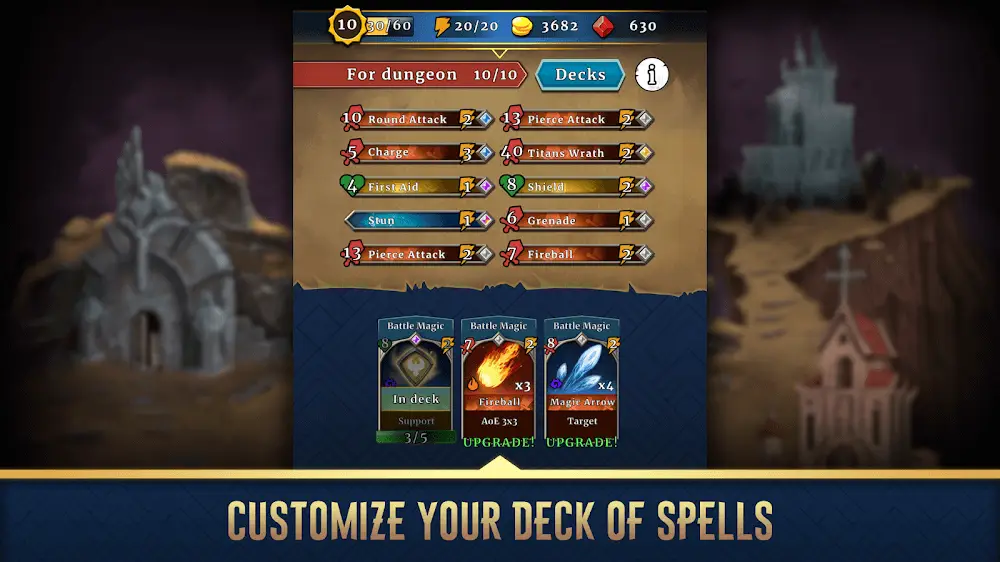 Screenshot of the Demon Dungeons game