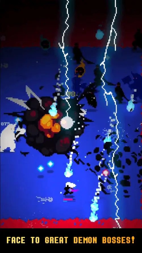 Screenshot of the Demon Survival app