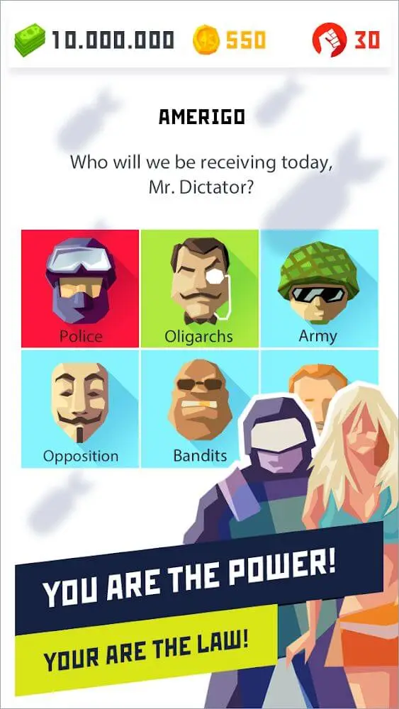 Screenshot of the Dictator 2: Evolution app