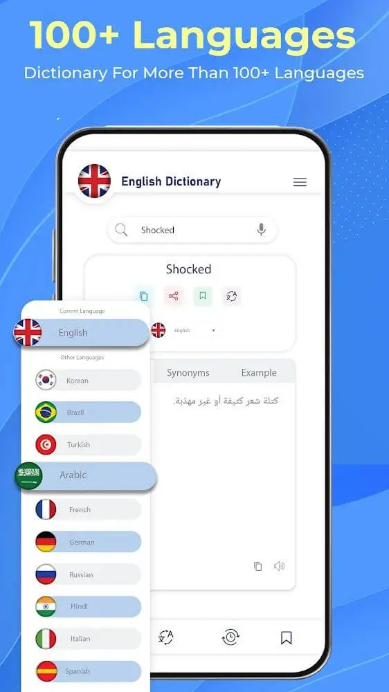Screenshot of the Dictionary Box app