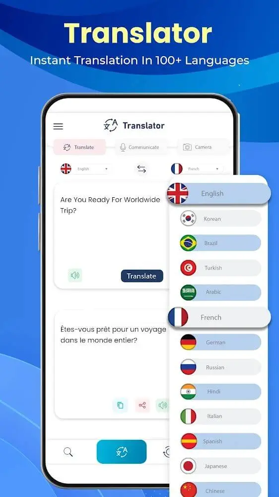 Screenshot of the Dictionary Box app