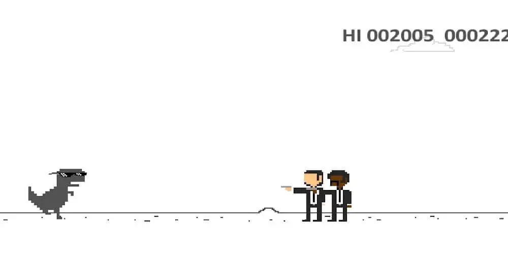 Screenshot of the Dino T-Rex game