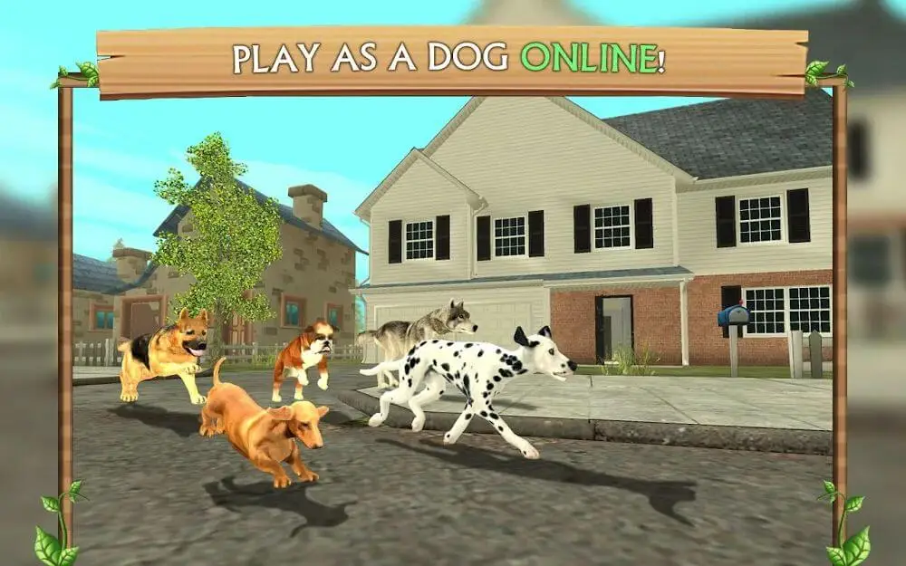 Screenshot of the Dog Sim Online game