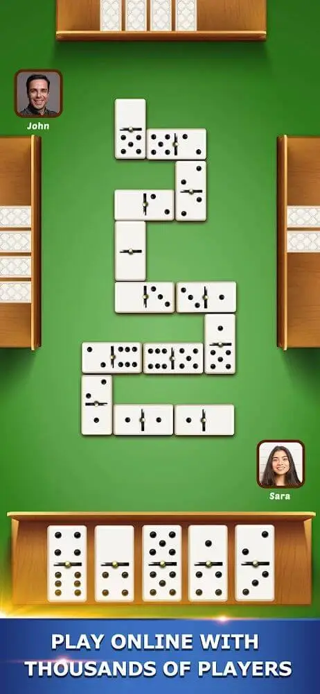 Screenshot of the Dominoes Pro app