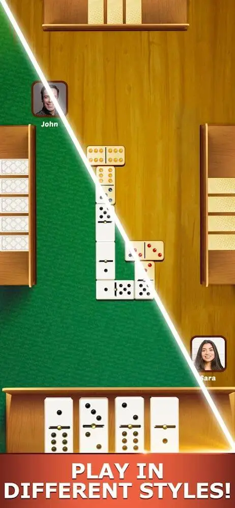 Screenshot of the Dominoes Pro app
