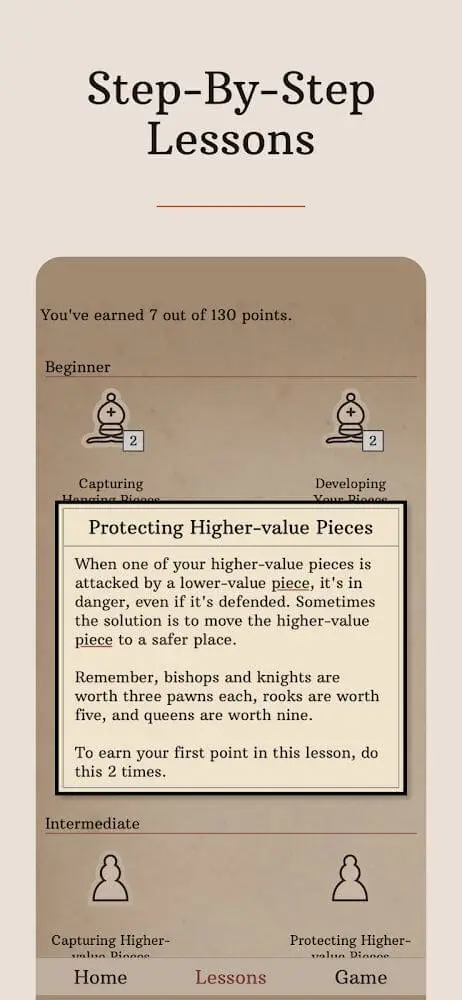 Screenshot of the Dr. Wolf app