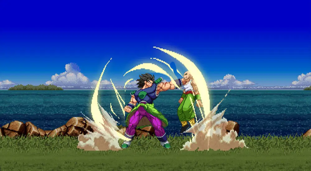 Screenshot of the Dragon Ball: Z Super Goku Battle game