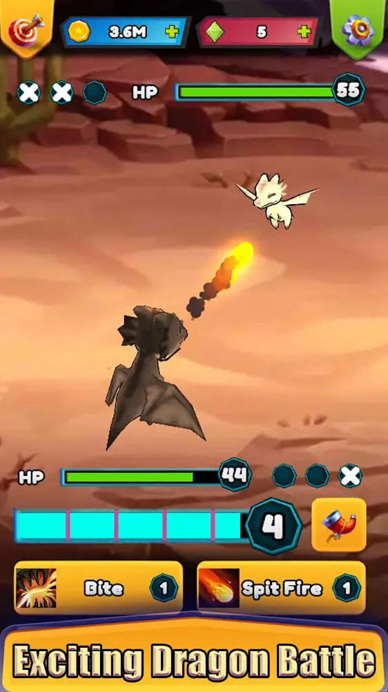 Screenshot of the Dragon Merge Master Idle app