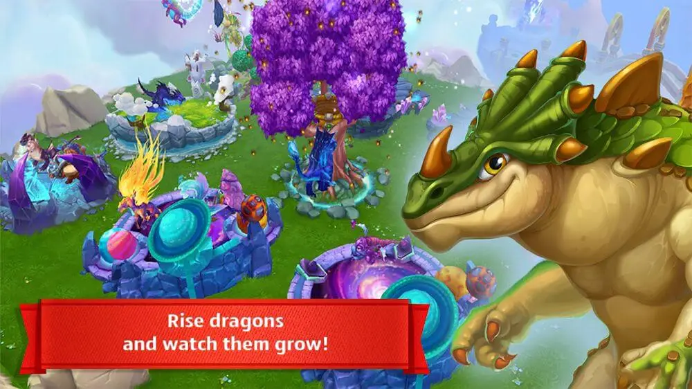 Screenshot of the Dragon World game