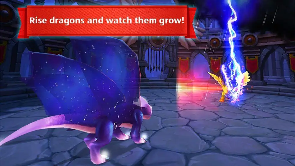 Screenshot of the Dragon World game