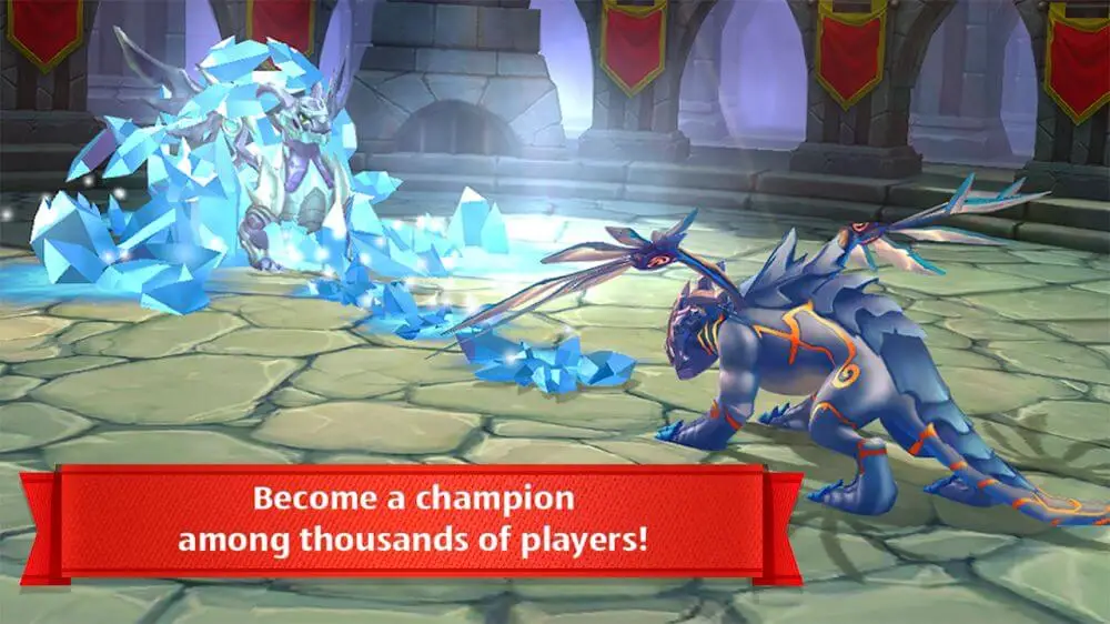 Screenshot of the Dragon World game