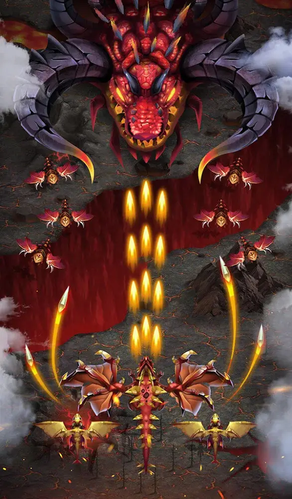 Screenshot of the Dragon shooter app