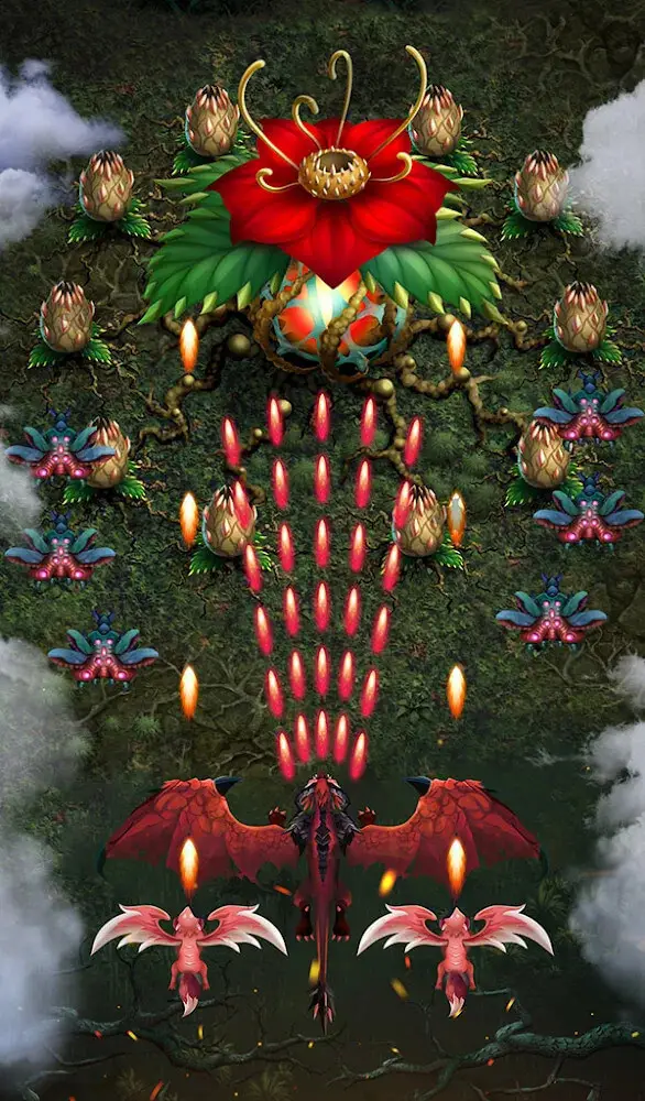 Screenshot of the Dragon shooter app
