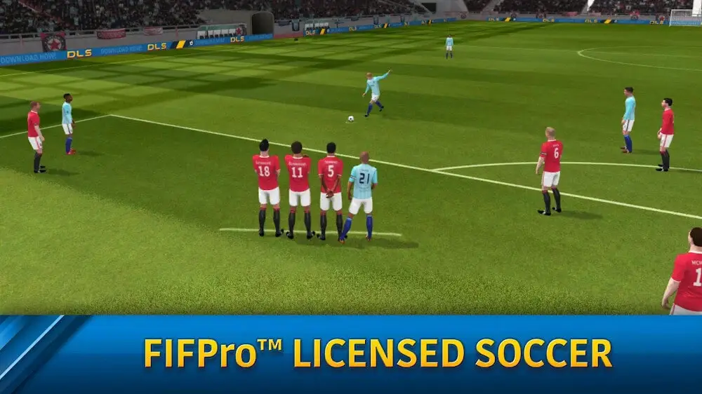 Screenshot of the Dream League Soccer 2019 game