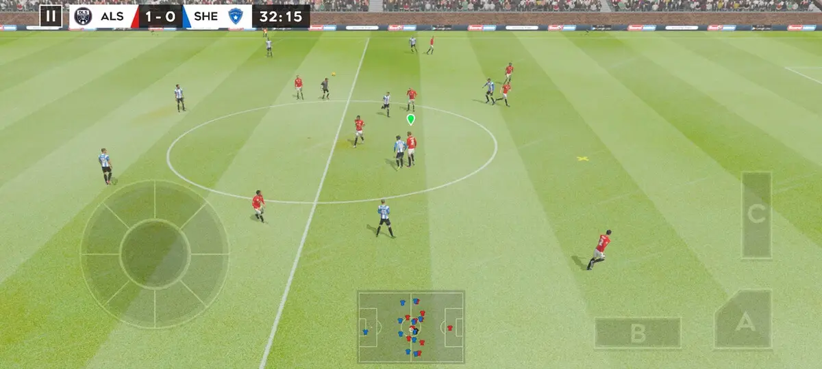 Screenshot of the Dream League Soccer 2020 game