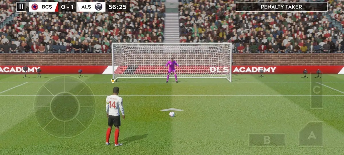 Screenshot of the Dream League Soccer 2020 game