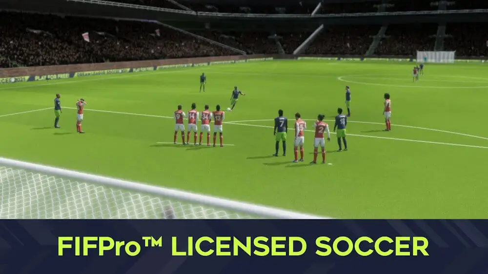 Screenshot of the Dream League Soccer 2022 game