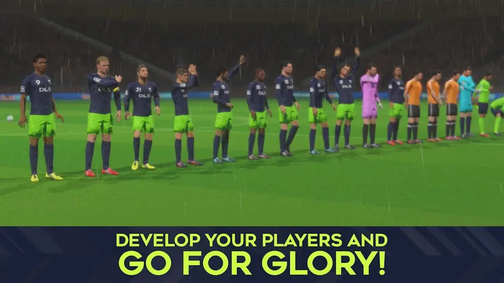 Screenshot of the Dream League Soccer 2022 game