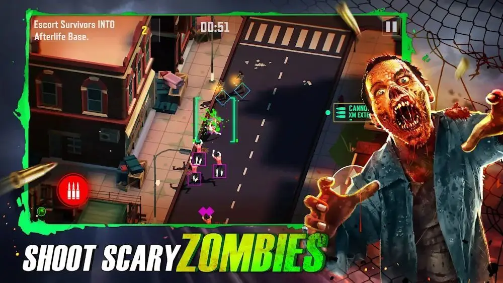 Screenshot of the Drone 4: Zombie Strike game