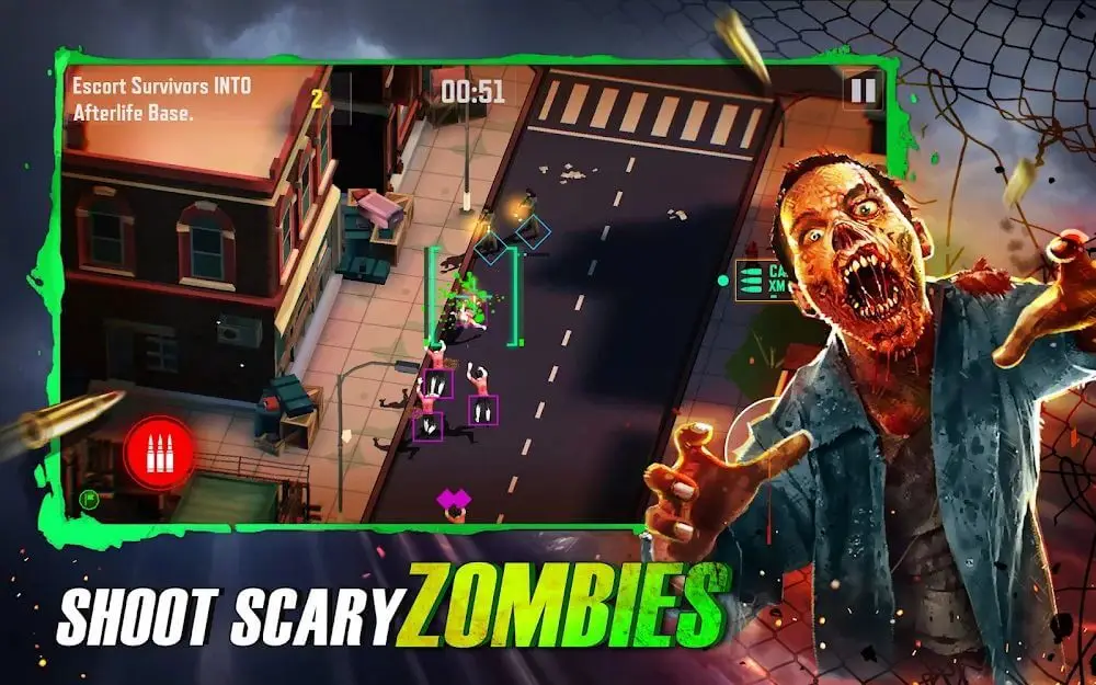 Screenshot of the Drone 4: Zombie Strike game