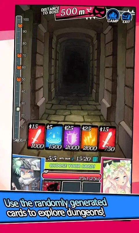 Screenshot of the Dungeon Girls game