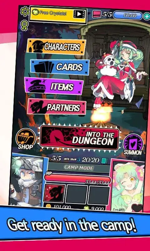 Screenshot of the Dungeon Girls game