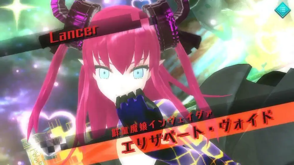 Screenshot of the Fate/EXTELLA game
