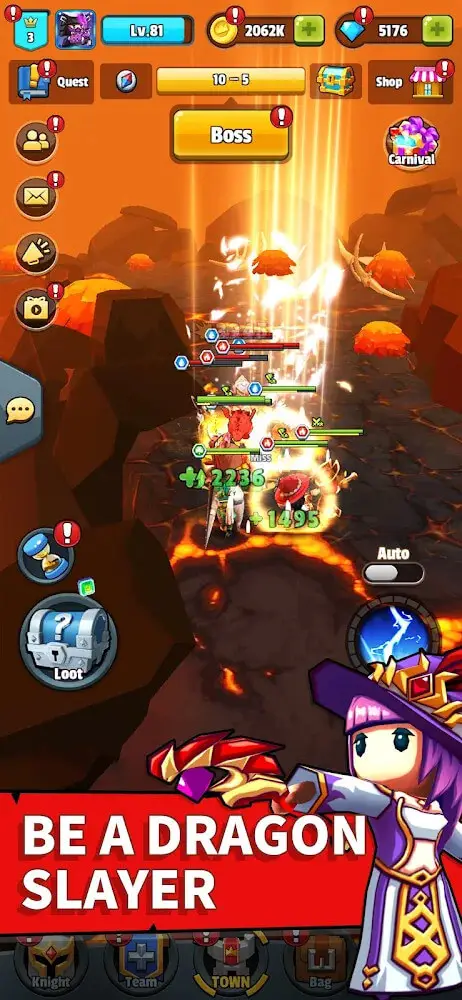 Screenshot of the EZ Knight app