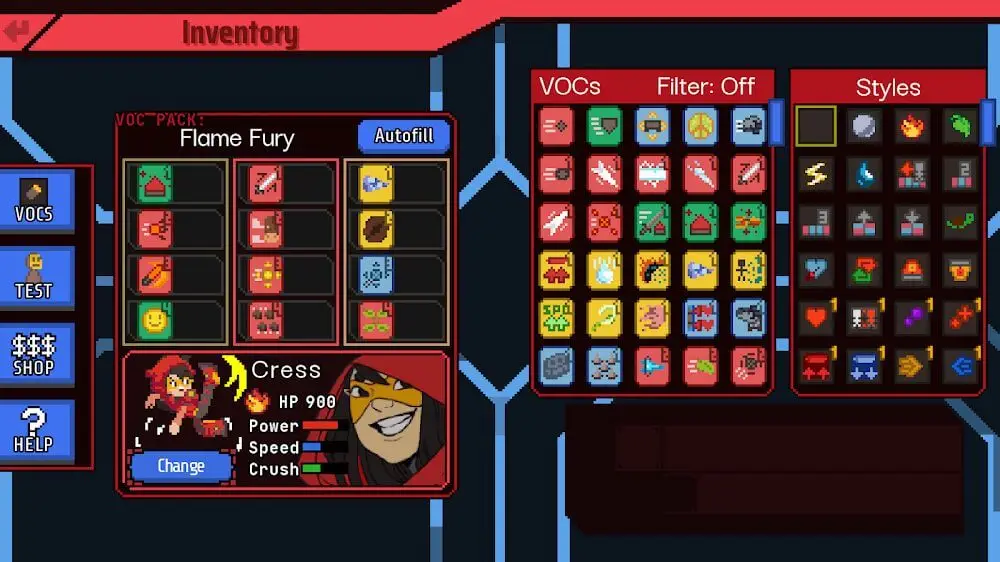 Screenshot of the EndCycle VS game