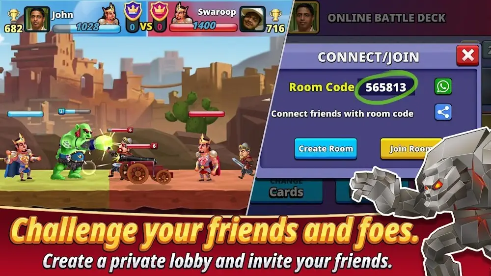 Screenshot of the Epic Brawl game
