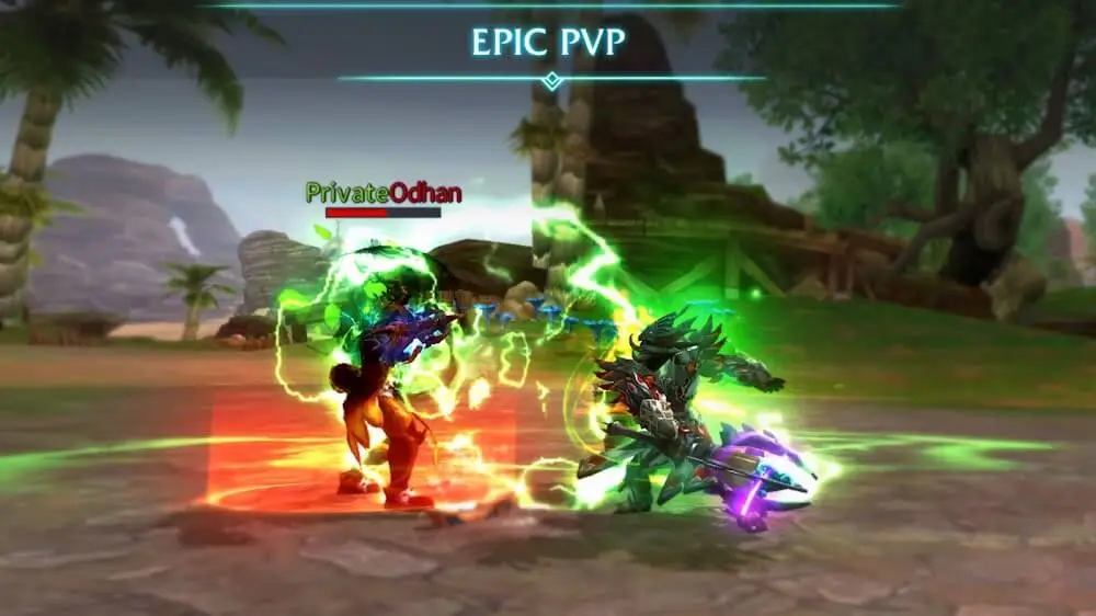 Screenshot of the Era of Legends game