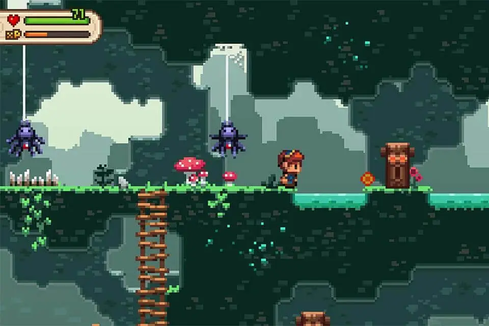 Screenshot of the Evoland 2 game