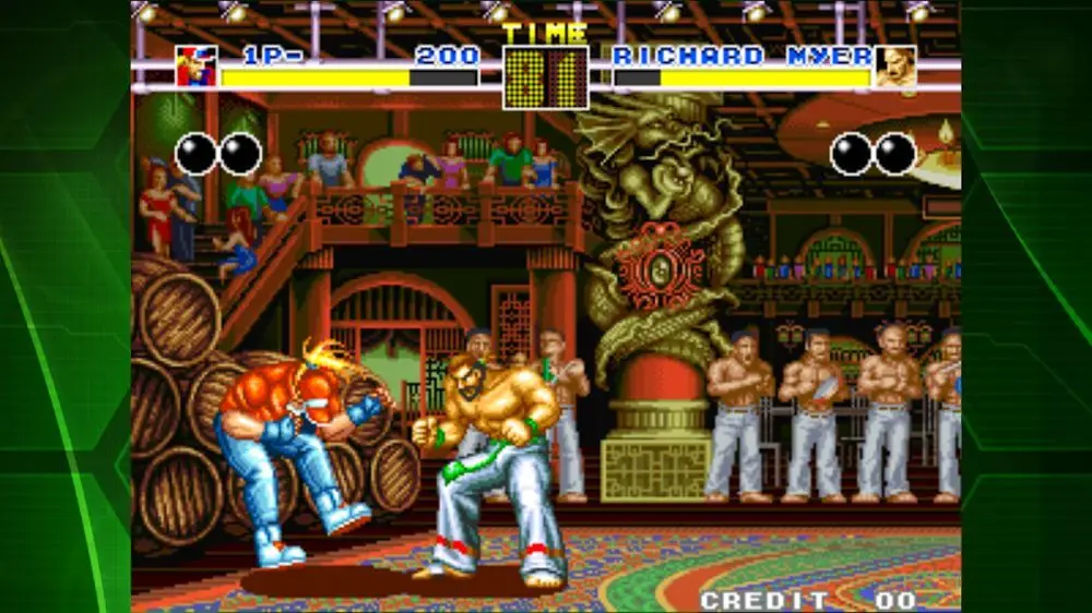 Screenshot of the FATAL FURY ACA NEOGEO game