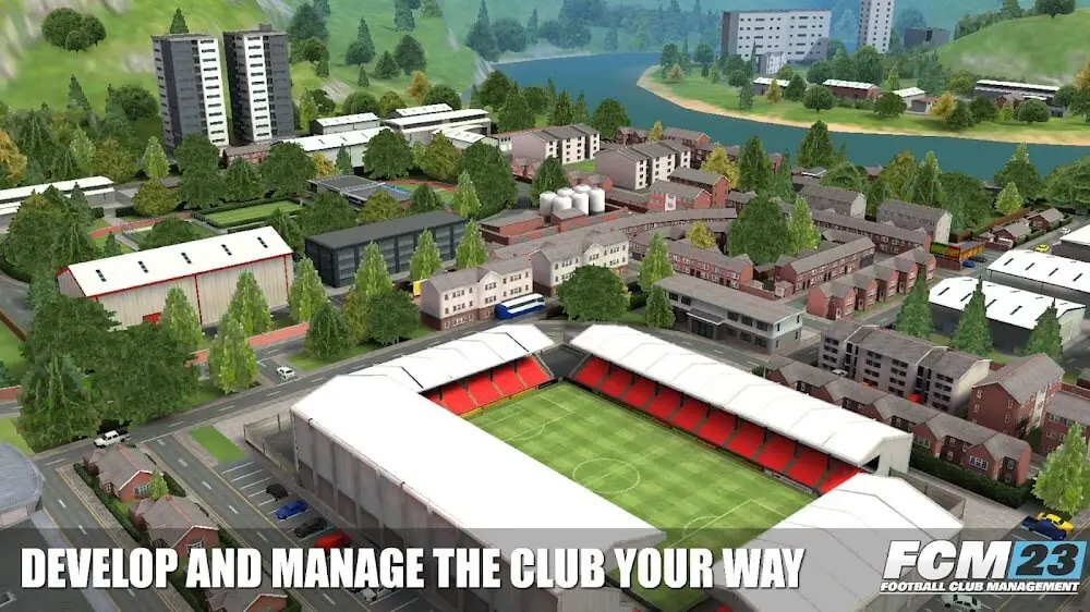 Screenshot of the FCM23 Soccer Club Management game