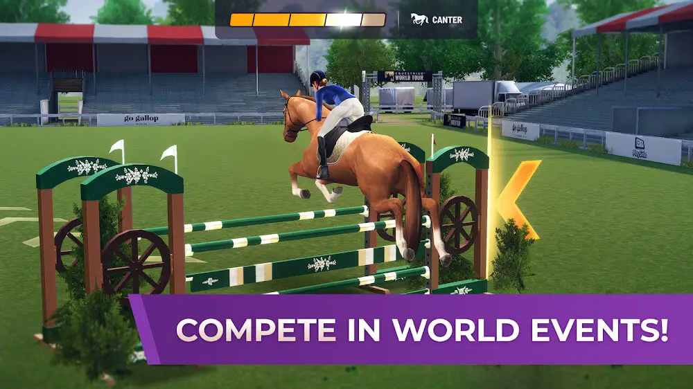 Screenshot of the FEI Equestriad World Tour game