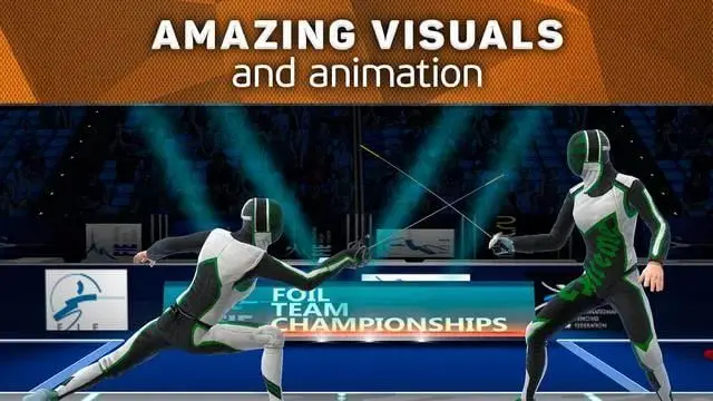 Screenshot of the FIE Swordplay game