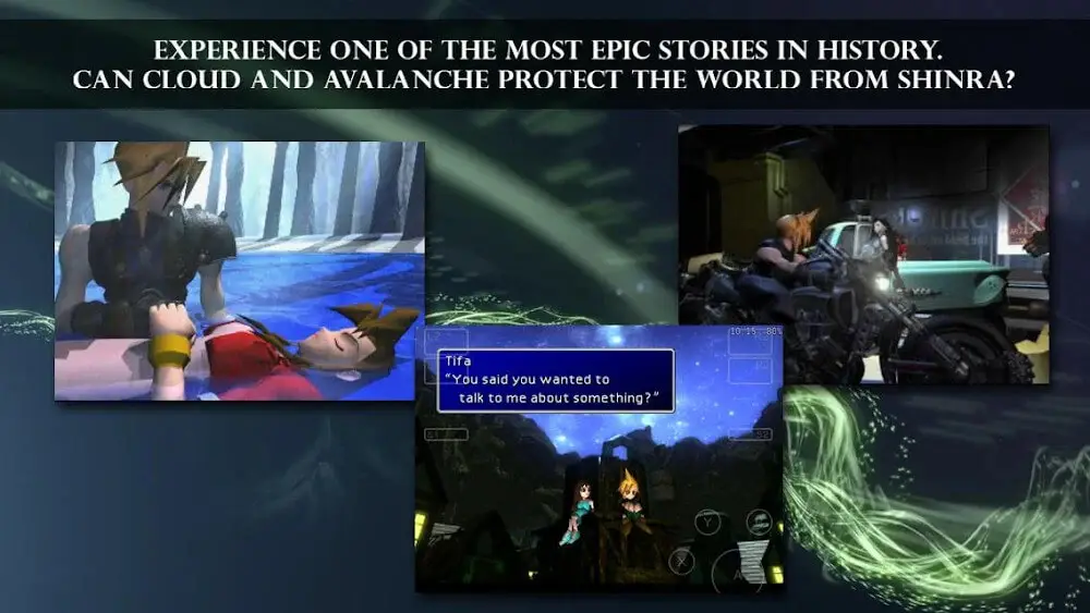Screenshot of the FINAL FANTASY VII game