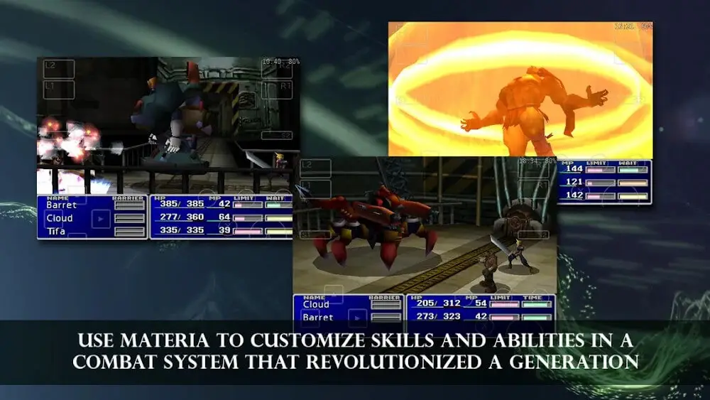 Screenshot of the FINAL FANTASY VII game