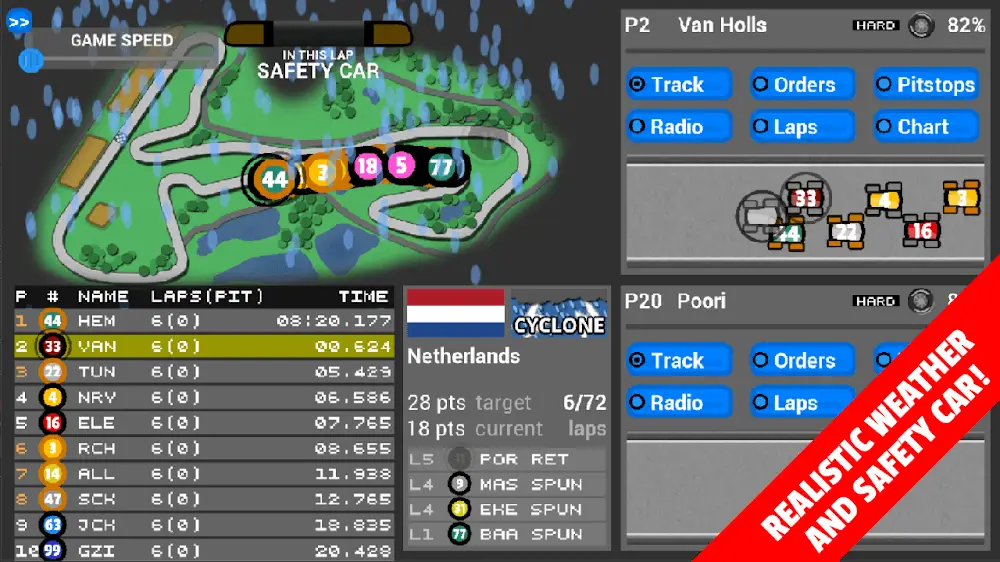 Screenshot of the FL Racing Manager 2022 Pro game