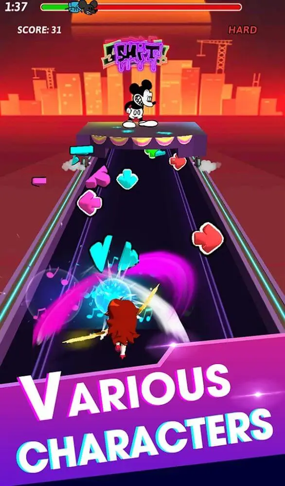 Screenshot of the FNF Beat Blade app