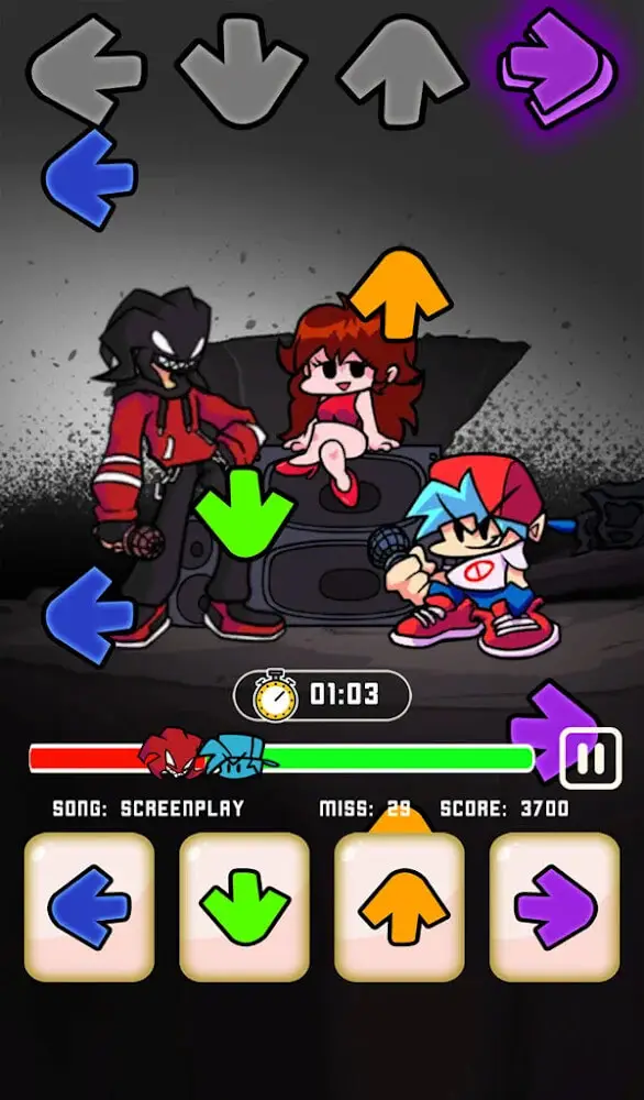 Screenshot of the FNF Music Battle app