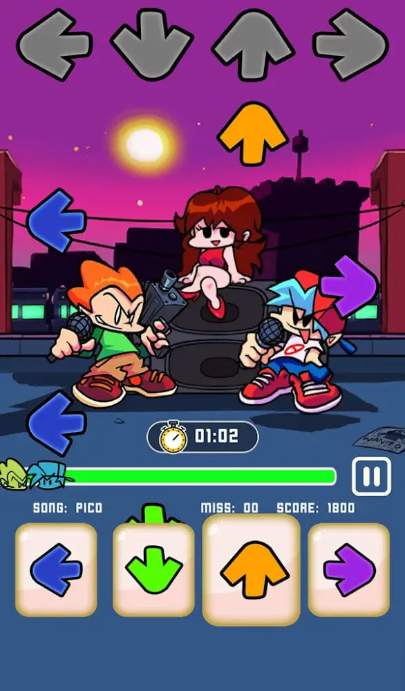 Screenshot of the FNF Music Battle app
