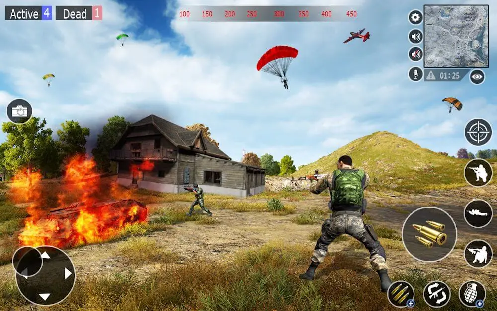 Screenshot of the FPS Commando Shooting 3D game