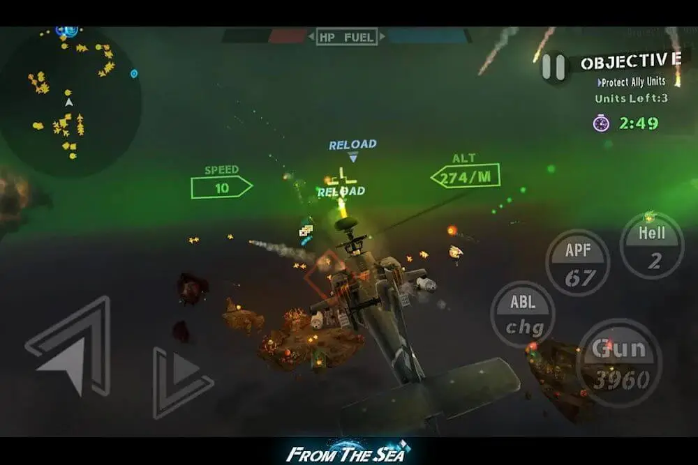 Screenshot of the FROM THE SEA game
