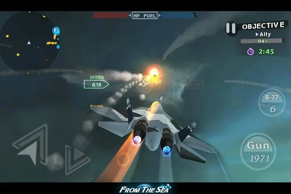 Screenshot of the FROM THE SEA game